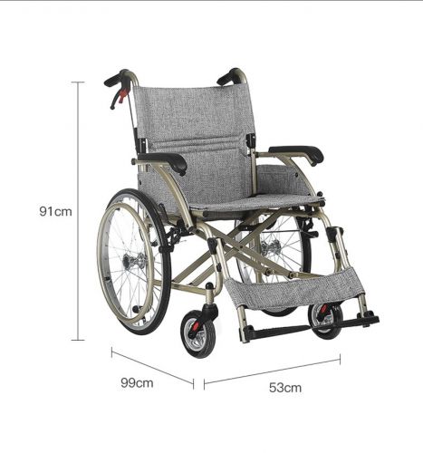 新款鋁合金大輪手動(dòng)輪椅