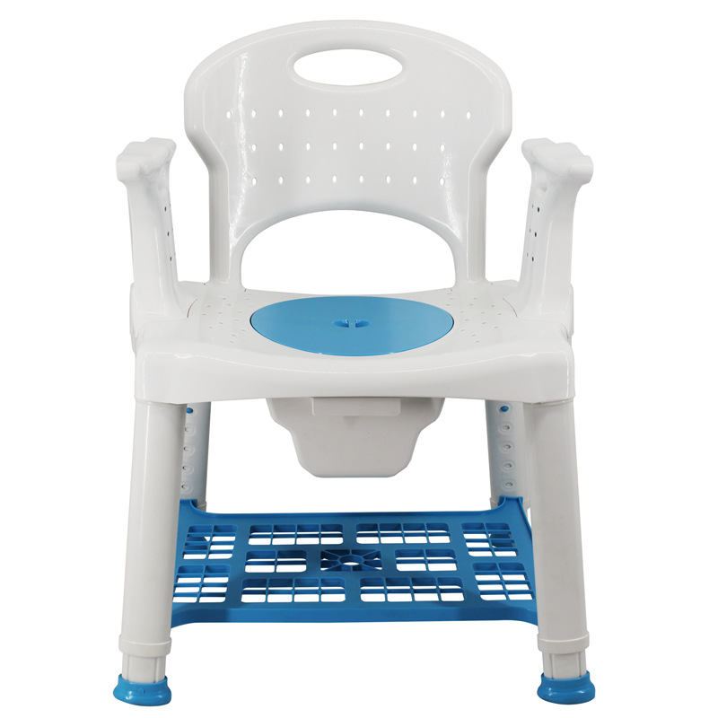 Shower toilet chair-