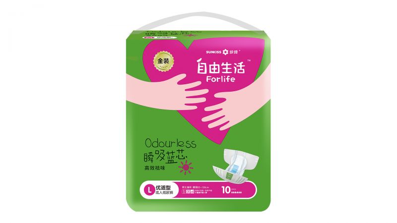 自由生活金裝成人紙尿褲 L碼 10P-