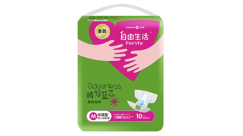 自由生活金裝成人紙尿褲 M碼-