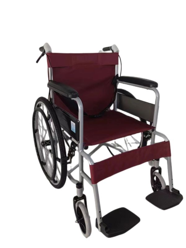 鋼管烤漆軟座輪椅-