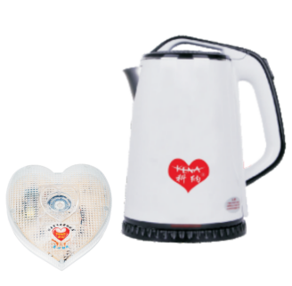 語音閃光雙層防燙電水壺-